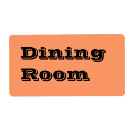 Etiqueta Rótulos de Movimentação da Sala de Jantar em Laran