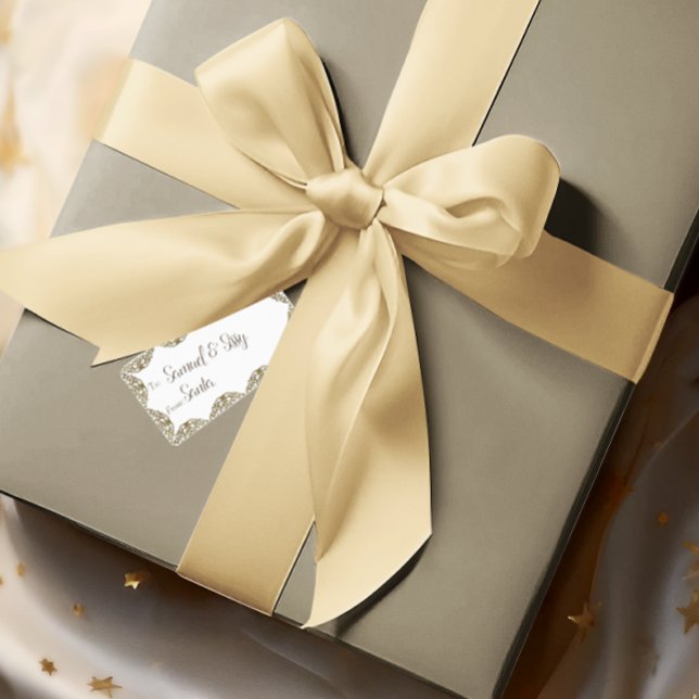 Etiqueta Rótulos de Natal da Mancha Dourada (Criador carregado)