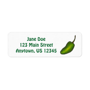 Etiqueta Rótulos de pimentões picantes de jalapeno verde qu