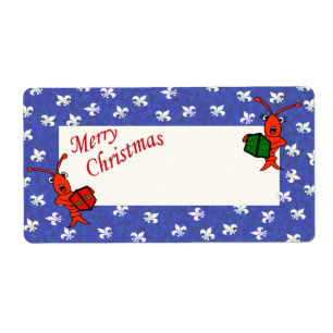 Etiqueta Rótulos de Presente de Fleur de Lis