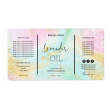 Rótulos de Produto de Garrafa de Pastel Única