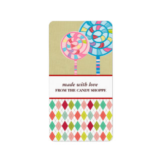 Etiqueta Rótulos de Produtos de Doces