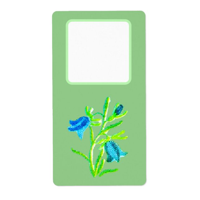 Etiqueta Rótulos de remessa de endereço estilo flor design (Frente)