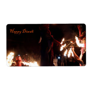 Etiqueta Rótulos de remessa Happy Diwali