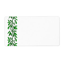 Etiqueta Rótulos Grandes de Arte Vinha De Folha De Oliva