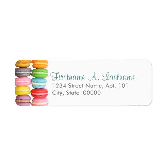 Etiqueta Rótulos Macarons (Frente)