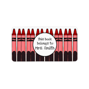 Etiqueta Rótulos personalizados do Crayon