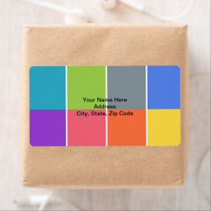 Etiqueta Rótulos Quadrados