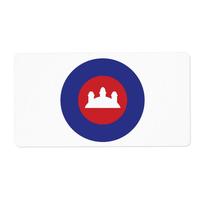 Etiqueta Roundel Cambojana (Frente)