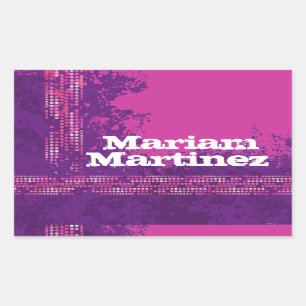 Etiqueta roxa da etiqueta da identificação do ro