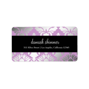 etiqueta roxa do Shimmer 311-Damask