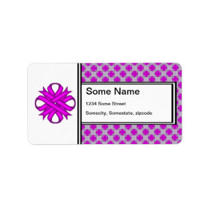 Etiqueta Roxo Clover Ribbon por Kenneth Yoncich