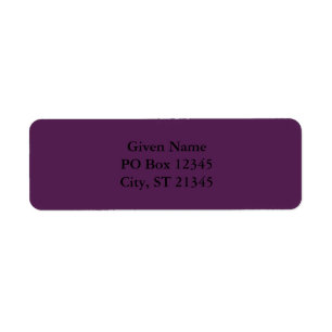 Etiqueta Roxo escuro