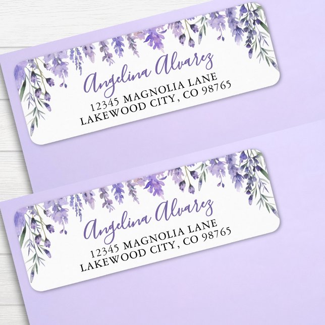 Etiqueta Roxo Lavanda Quinze Anos (Lavender Purple Quinceañera label)