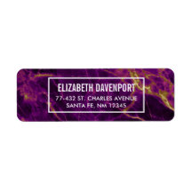 Roxo Moderno e Dourado Abstrato Marble