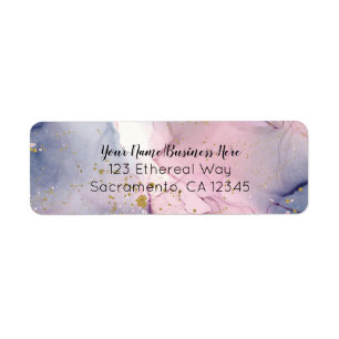Etiqueta Roxo Periwinkle Dourado Etéreo Fantasia Glam