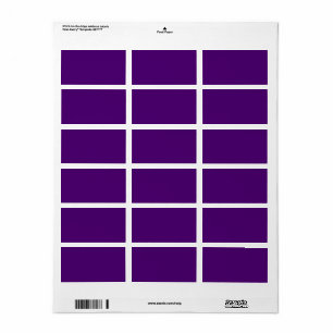 Etiqueta Roxo real (cor sólida)