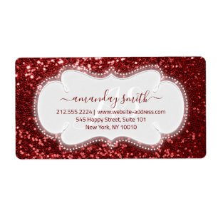 Etiqueta RSVP Bridal Sweet Monogramas Royal Glitter