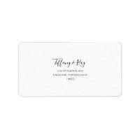 RSVP de Endereços RSVP de Casamento Elegante Simpl