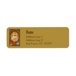 Etiqueta Rua. Aloysius (PM 01) NB Rótulo de Endereço de Dev