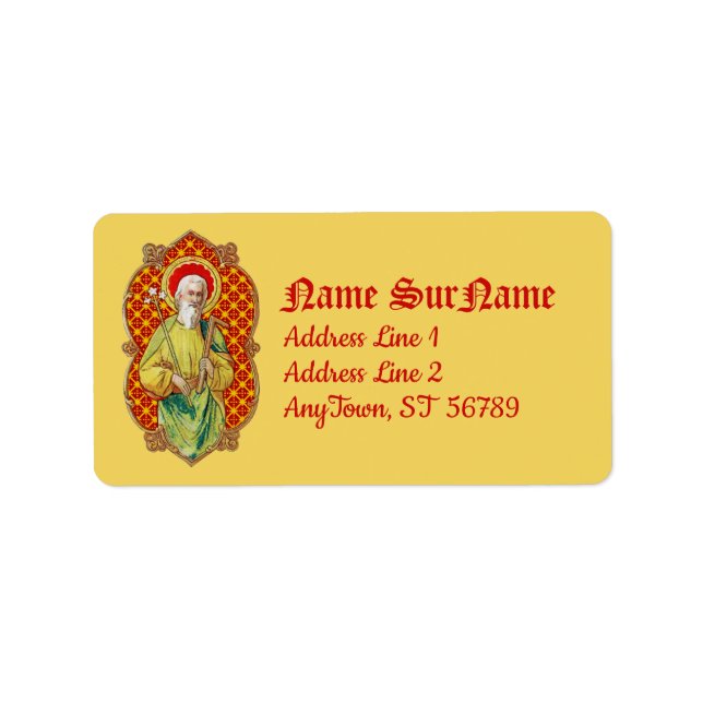 Etiqueta Rua. Joseph de um Cartão Comercial (TC 01) (Frente)