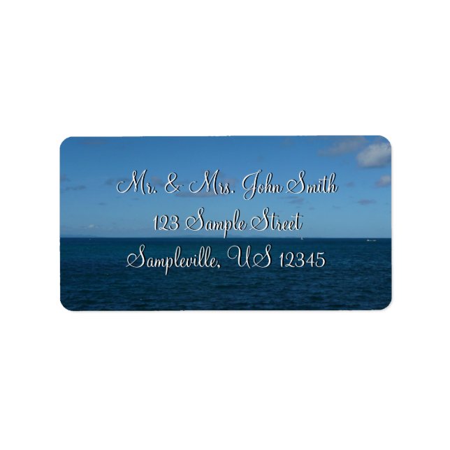 Etiqueta Rua. Lucia Horizon Blue Ocean (Frente)