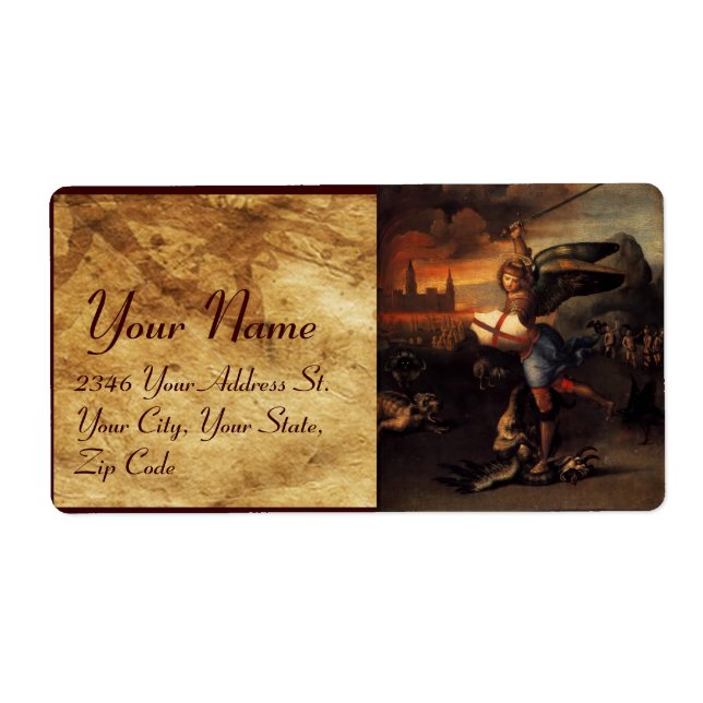 Etiqueta Rua Michael e Dragon (Frente)