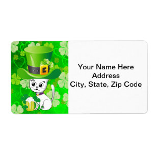 Etiqueta Rua, Rotulagem de Dia de Patrick, Cerveja de Gato