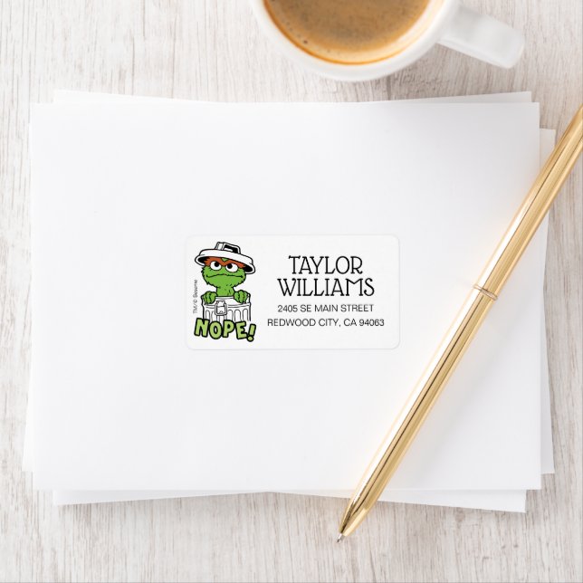 Etiqueta Rua Sésamo | Oscar, o Grouch Nope! (Insitu)