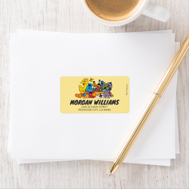 Etiqueta Rua Sésamo | Retrato do Grupo Sesame Pals (Insitu)