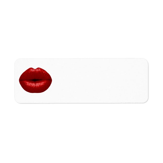 ETIQUETA RUBY RED LIPSTICK MAKEUP BEAUUON FASHION LÁBIOS (Frente)