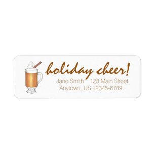 Etiqueta Rum Mordomado Quente Rum Xmas Bebidas de inverno F