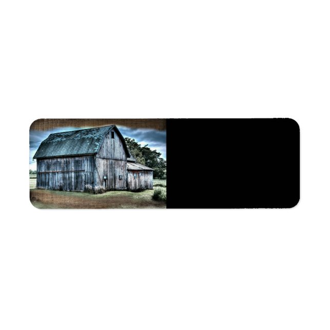 Etiqueta Rustic Barn (Frente)