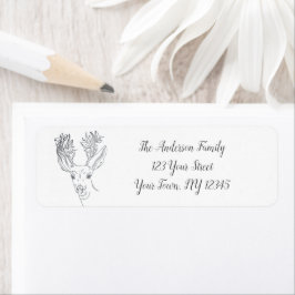 Etiqueta Rustic Deer