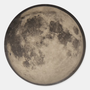Etiqueta rústica da lua do vintage