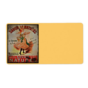 Etiqueta Sabões de Savon Naturel do vintage