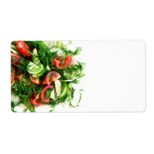 Etiqueta Salada vegetal