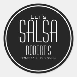 Etiqueta "Salsa de Vamos" Personalizada do Salsa H