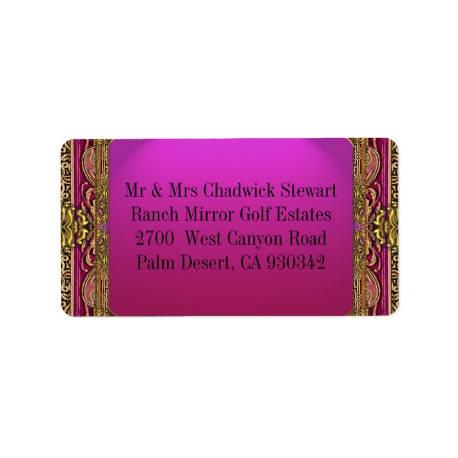 Etiqueta Salsbury Royale (Frente)