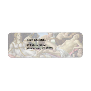 Etiqueta Sandro Botticelli - Vênus e Marte