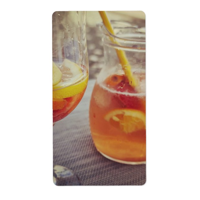 Etiqueta Sangria e Sol (Frente)