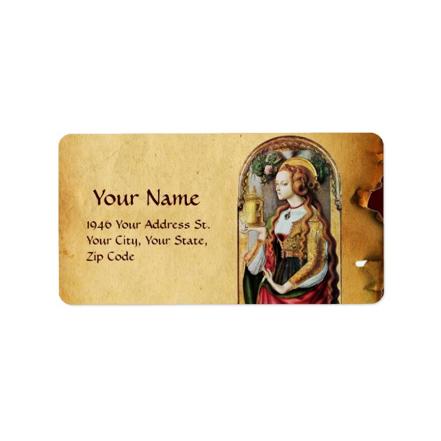ETIQUETA SANTO MARY MAGDALENE (Frente)