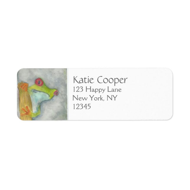 Etiqueta Sapo de árvore (Frente)