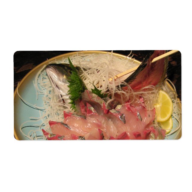 Etiqueta Sashimi 刺 身 (Frente)