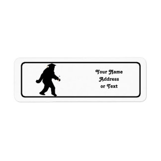 Etiqueta Sasquatch de gradação com Boné de Formando