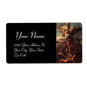 ETIQUETA SATÃ DE ST MICHAEL VANGUISHING