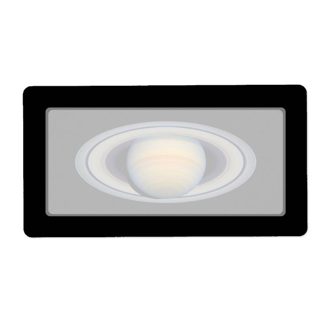 Etiqueta Saturno (telescópio Hubble) (Frente)