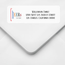 Etiqueta Saúde Anos novos de Natal Endereço de Devolução