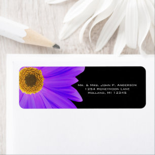 Etiqueta Save the Date Lime Gerber Daisy