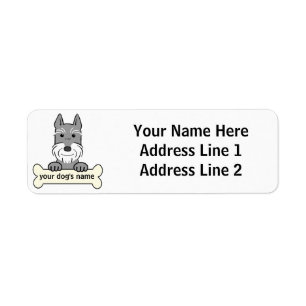 Etiqueta Schnauzer gigante personalizado